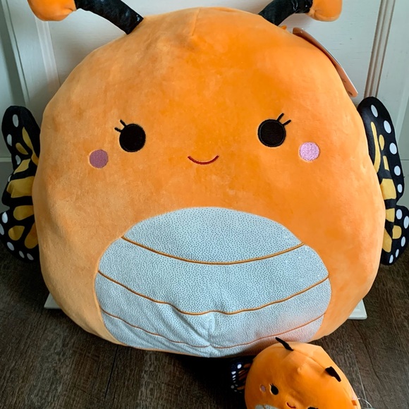SQUISHMALLOWS MONY THE MONARCH BUTTERFLY SET 16-20”& 5” Rare Limited Edition NWT - Picture 15 of 16